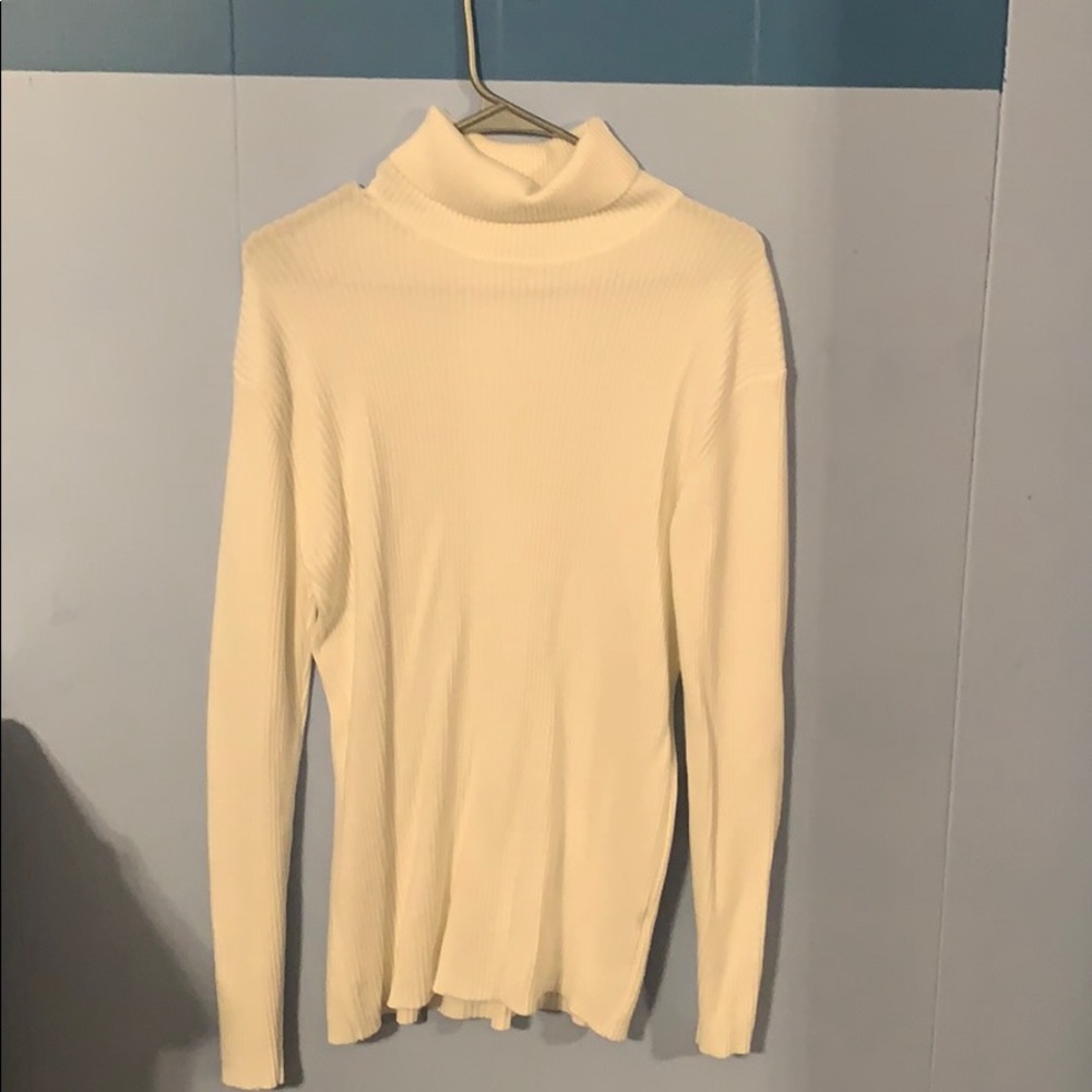 Mens Ribbed Slim Fit Knitted Pullover Turtleneck
